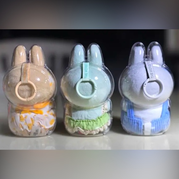 Pop Mart The Monsters Have A Seat Labubu Protective Cover Case Keychain - Picture 7 of 15